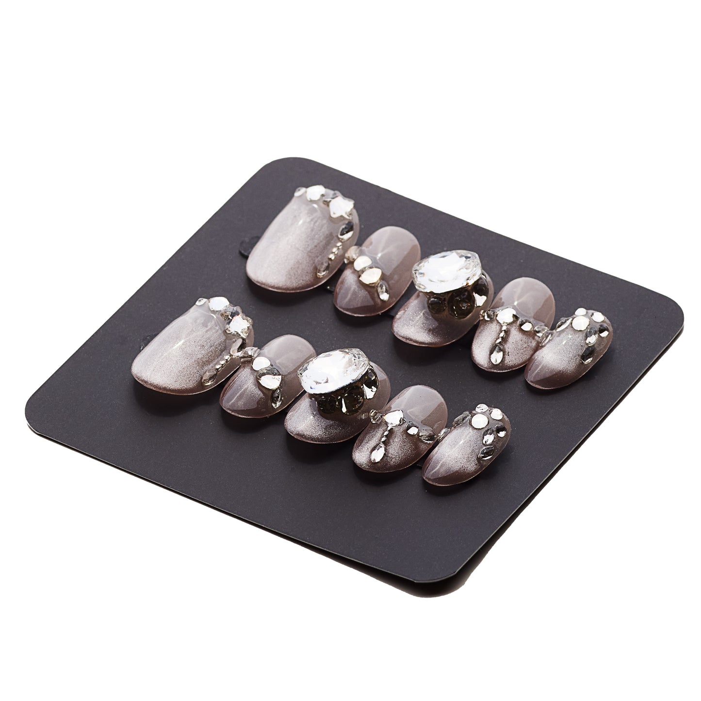 Diamond Girl reusable press on nails
