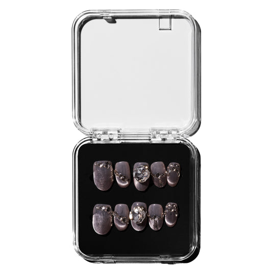 Diamond Girl reusable press on nails